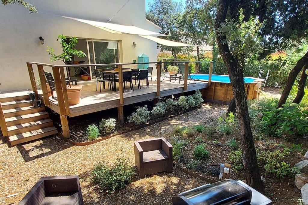 Villa Garrigue - Piscine, Parking, Maison Entiere Beaulieu  المظهر الخارجي الصورة