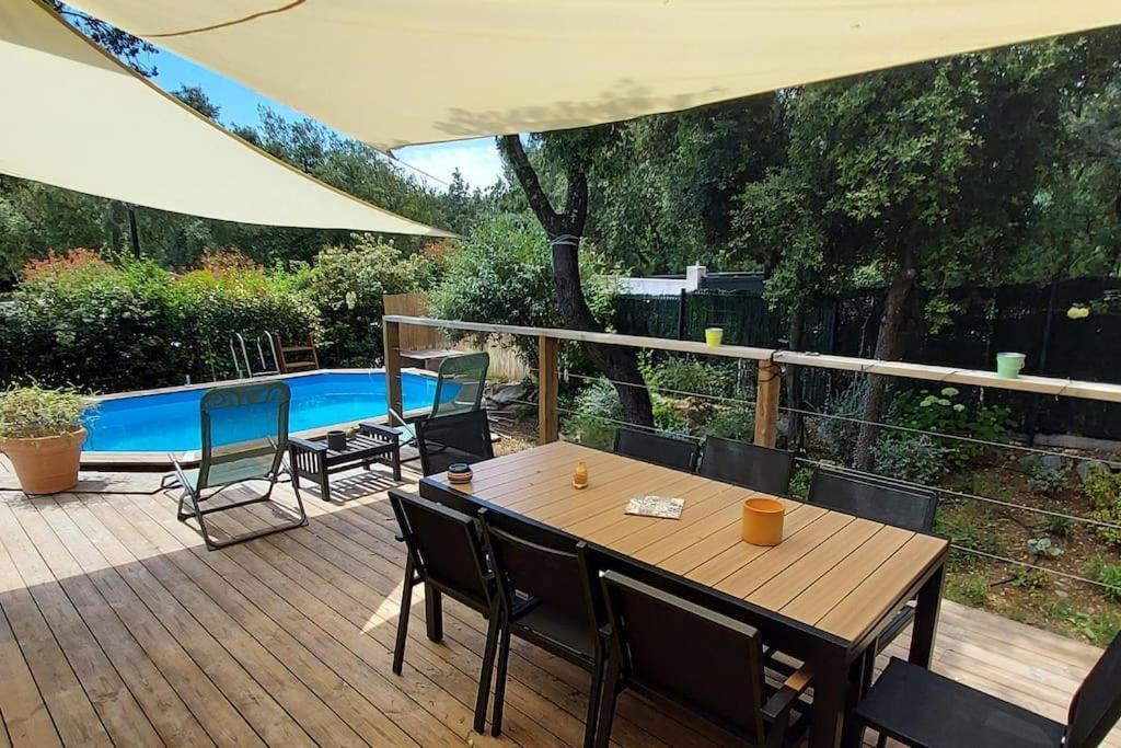 Villa Garrigue - Piscine, Parking, Maison Entiere Beaulieu  المظهر الخارجي الصورة